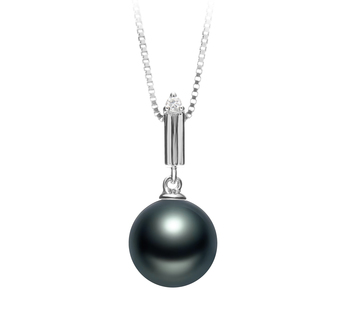 10-11mm AAA Quality Tahitian Cultured Pearl Pendant in Aoife Black 10-11mm AAA Quality Tahitian Cultured Pearl Pendant in Aoife Black