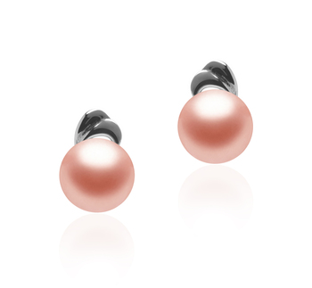 5-6mm AAA Quality Freshwater Cultured Pearl Earring Pair in Aria Pink 5-6mm AAA Quality Freshwater Cultured Pearl Earring Pair in Aria Pink
