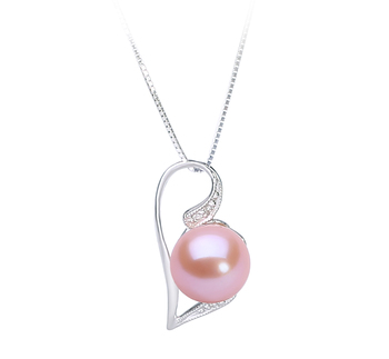 7-8mm AAAA Quality Freshwater Cultured Pearl Pendant in Carlin Pink 7-8mm AAAA Quality Freshwater Cultured Pearl Pendant in Carlin Pink
