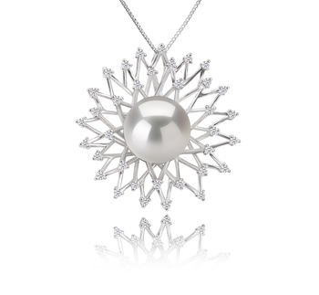 13-14mm AA+ Quality Freshwater - Edison Cultured Pearl Pendant in Edison Lexi White 13-14mm AA+ Quality Freshwater - Edison Cultured Pearl Pendant in Edison Lexi White