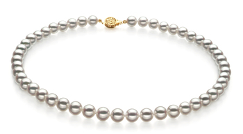 7.5-8mm Hanadama - AAAA Quality Japanese Akoya Cultured Pearl Necklace in Hanadama 16-inch White 7.5-8mm Hanadama - AAAA Quality Japanese Akoya Cultured Pearl Necklace in Hanadama 16-inch White