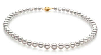 6-9mm Hanadama - AAAA Quality Japanese Akoya Cultured Pearl Necklace in Hanadama 18-inch White 6-9mm Hanadama - AAAA Quality Japanese Akoya Cultured Pearl Necklace in Hanadama 18-inch White