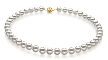 9-9.5mm Hanadama - AAAA Quality Japanese Akoya Cultured Pearl Necklace in Hanadama 18-inch White 9-9.5mm Hanadama - AAAA Quality Japanese Akoya Cultured Pearl Necklace in Hanadama 18-inch White