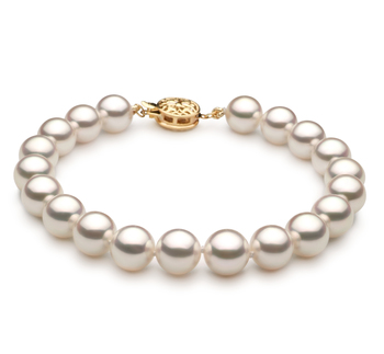 7.5-8mm Hanadama - AAAA Quality Japanese Akoya Cultured Pearl Bracelet in Hanadama 7-inch White 7.5-8mm Hanadama - AAAA Quality Japanese Akoya Cultured Pearl Bracelet in Hanadama 7-inch White
