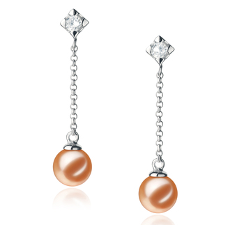 6-7mm AAAA Quality Freshwater Cultured Pearl Earring Pair in Ingrid Pink 6-7mm AAAA Quality Freshwater Cultured Pearl Earring Pair in Ingrid Pink