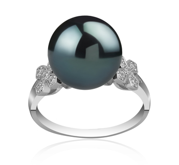 12-13mm AA Quality Tahitian Cultured Pearl Ring in Ireland Black 12-13mm AA Quality Tahitian Cultured Pearl Ring in Ireland Black