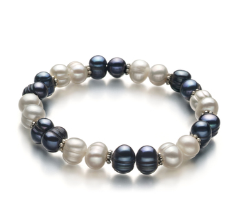 6-7mm A Quality Freshwater Cultured Pearl Bracelet in Jemima Black 6-7mm A Quality Freshwater Cultured Pearl Bracelet in Jemima Black