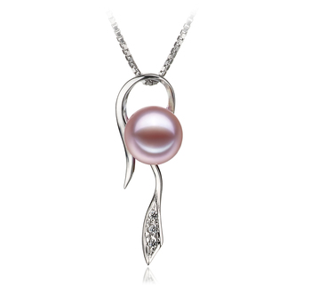 7-8mm AAAA Quality Freshwater Cultured Pearl Pendant in Jennifer Lavender 7-8mm AAAA Quality Freshwater Cultured Pearl Pendant in Jennifer Lavender