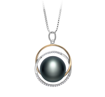 12-13mm AA Quality Freshwater Cultured Pearl Pendant in Judith Black 12-13mm AA Quality Freshwater Cultured Pearl Pendant in Judith Black