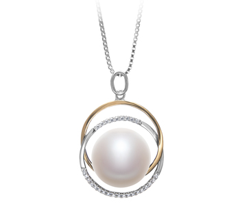 12-13mm AA Quality Freshwater Cultured Pearl Pendant in Judith White 12-13mm AA Quality Freshwater Cultured Pearl Pendant in Judith White