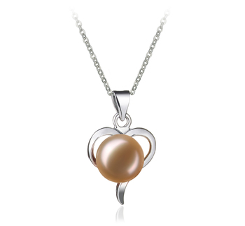 9-10mm AA Quality Freshwater Cultured Pearl Pendant in Leeza Pink