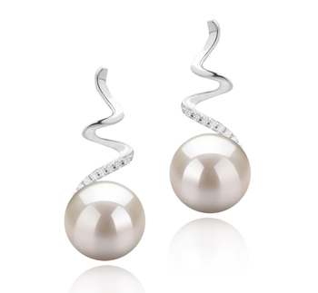8-9mm AAAA Quality Freshwater Cultured Pearl Earring Pair in Lolita White 8-9mm AAAA Quality Freshwater Cultured Pearl Earring Pair in Lolita White