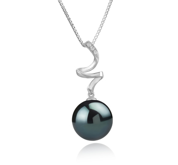 12-13mm AAA Quality Tahitian Cultured Pearl Pendant in Lydia Black 12-13mm AAA Quality Tahitian Cultured Pearl Pendant in Lydia Black