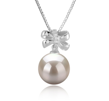 10-11mm AAAA Quality Freshwater Cultured Pearl Pendant in Marte White 10-11mm AAAA Quality Freshwater Cultured Pearl Pendant in Marte White