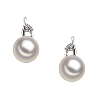 7-8mm AA Quality Japanese Akoya Cultured Pearl Earring Pair in Melissa White 7-8mm AA Quality Japanese Akoya Cultured Pearl Earring Pair in Melissa White