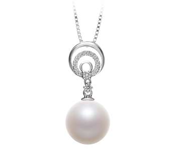 10-11mm AAAA Quality Freshwater Cultured Pearl Pendant in Meredith White 10-11mm AAAA Quality Freshwater Cultured Pearl Pendant in Meredith White