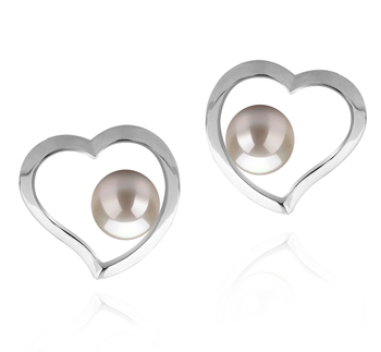 5-6mm AAAA Quality Freshwater Cultured Pearl Earring Pair in Nadira White 5-6mm AAAA Quality Freshwater Cultured Pearl Earring Pair in Nadira White