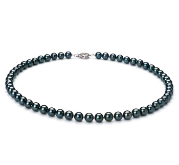 6.5-7mm AAA Quality Japanese Akoya Cultured Pearl Necklace in Black 6.5-7mm AAA Quality Japanese Akoya Cultured Pearl Necklace in Black