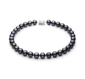 12-12.9mm AAA Quality Tahitian Cultured Pearl Necklace in Black 12-12.9mm AAA Quality Tahitian Cultured Pearl Necklace in Black
