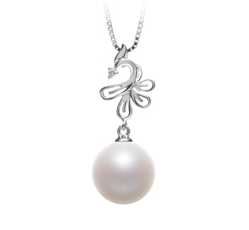 10-11mm AAAA Quality Freshwater Cultured Pearl Pendant in Phoenix White 10-11mm AAAA Quality Freshwater Cultured Pearl Pendant in Phoenix White