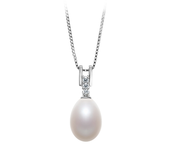 10-11mm AA - Drop Quality Freshwater Cultured Pearl Pendant in Pomona White 10-11mm AA - Drop Quality Freshwater Cultured Pearl Pendant in Pomona White