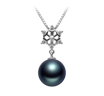 10-11mm AAA Quality Tahitian Cultured Pearl Pendant in Snow Black 10-11mm AAA Quality Tahitian Cultured Pearl Pendant in Snow Black