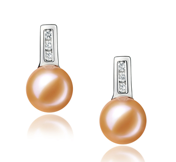 7-8mm AAAA Quality Freshwater Cultured Pearl Earring Pair in Valery Pink 7-8mm AAAA Quality Freshwater Cultured Pearl Earring Pair in Valery Pink