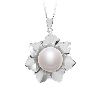 11.5-12mm AA Quality Freshwater Cultured Pearl Pendant in Zoe White 11.5-12mm AA Quality Freshwater Cultured Pearl Pendant in Zoe White