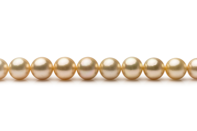 10-13.3mm AAA Quality South Sea Cultured Pearl Necklace in 18-inch Gold - #3
