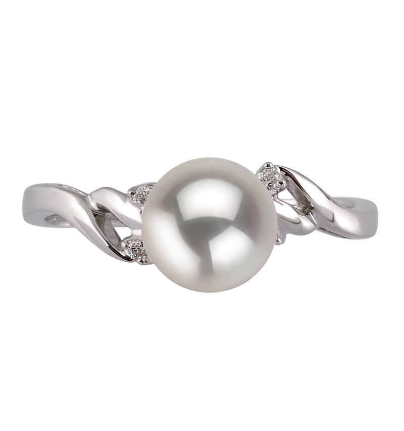 6-7mm AAA Quality Japanese Akoya Cultured Pearl Ring in Andrea White - #3