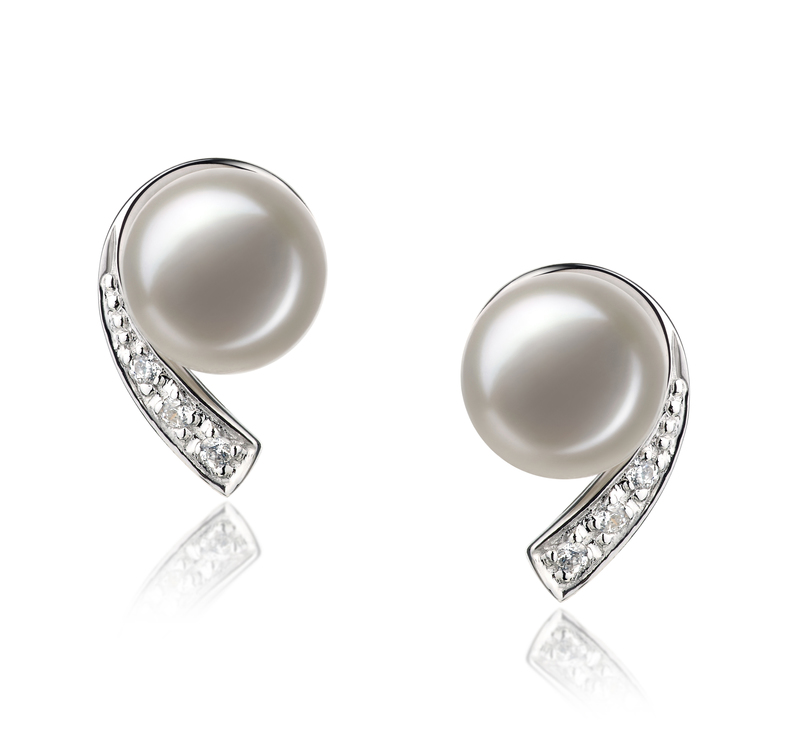 7-8mm AA Quality Freshwater Cultured Pearl Set in Claudia White - #3
