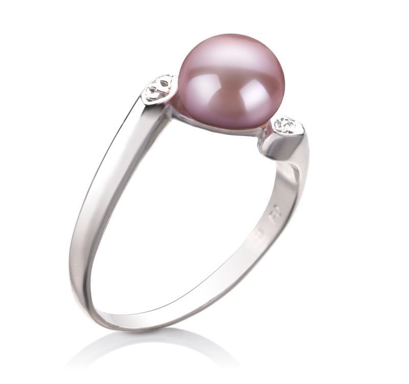 6-7mm AAA Quality Freshwater Cultured Pearl Ring in Dana Lavender - #2