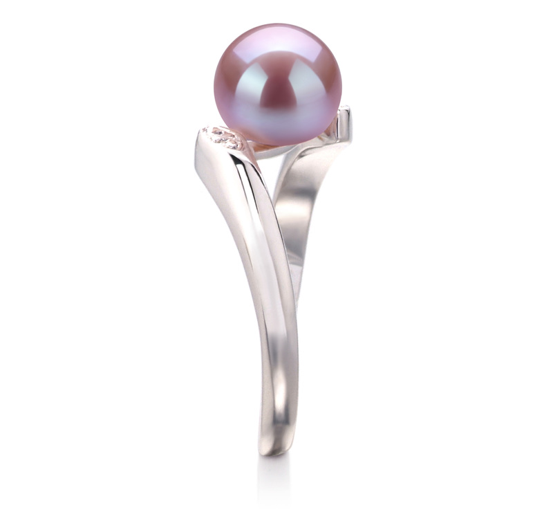 6-7mm AAA Quality Freshwater Cultured Pearl Ring in Dana Lavender - #5