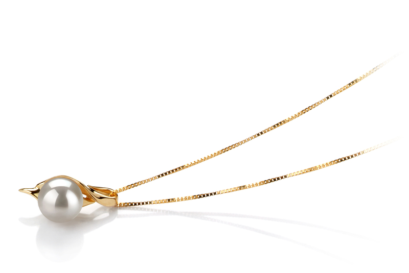 6-7mm AAA Quality Japanese Akoya Cultured Pearl Pendant in Dinah White - #3