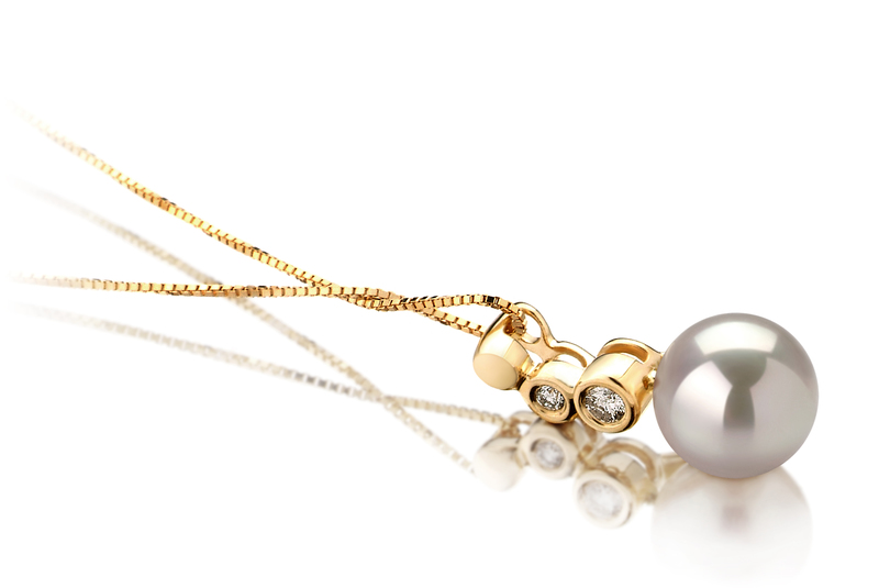 7-8mm AAA Quality Japanese Akoya Cultured Pearl Pendant in Galina White - #3