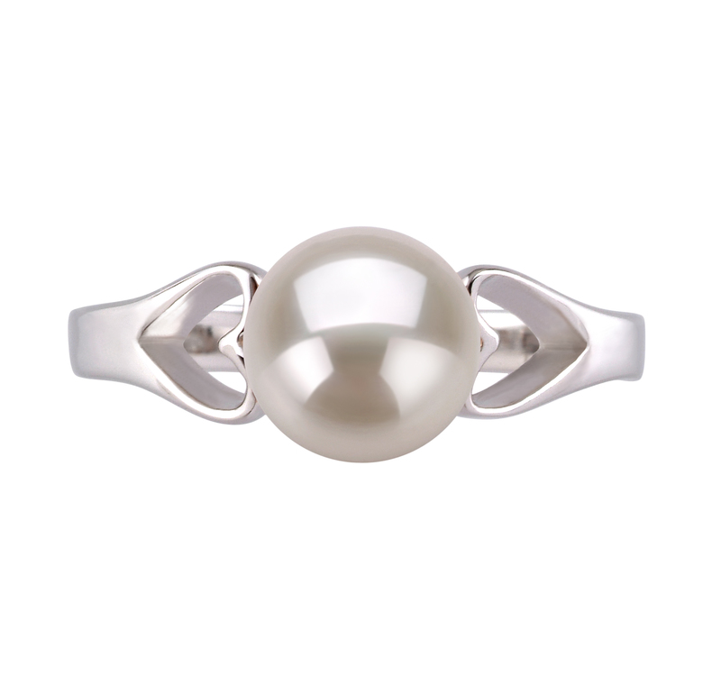 6-7mm AA Quality Freshwater Cultured Pearl Ring in Jessica White - #3
