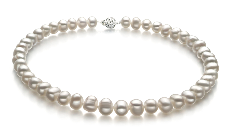 8-9mm A Quality Freshwater Cultured Pearl Set in Kaitlyn White - #2