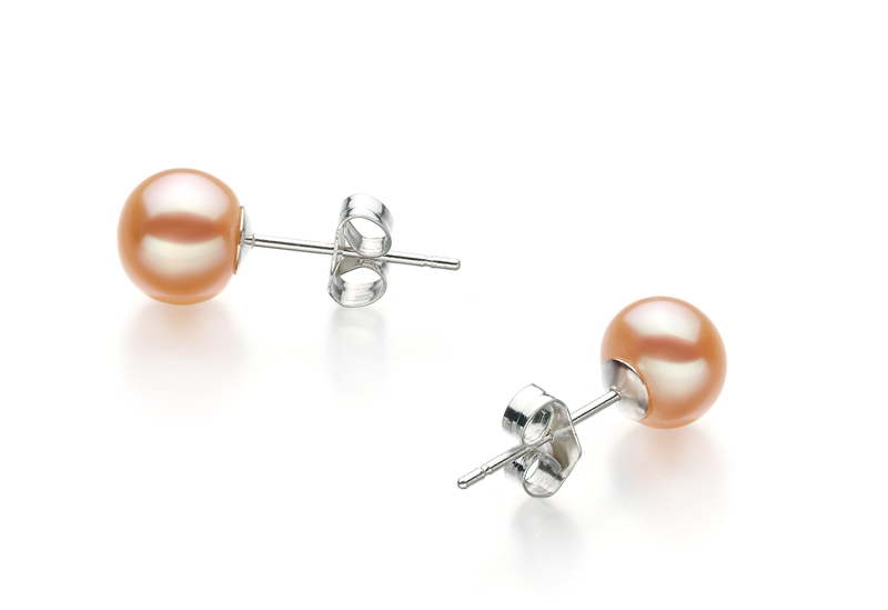 6-7mm A Quality Freshwater Cultured Pearl Set in Kayra Pink - #4