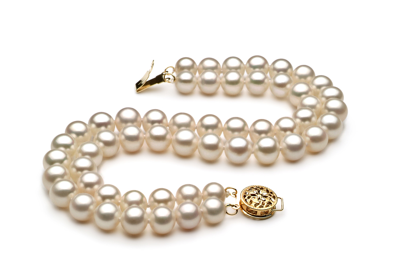 6-7mm AA Quality Freshwater Cultured Pearl Set in Liska White - #3