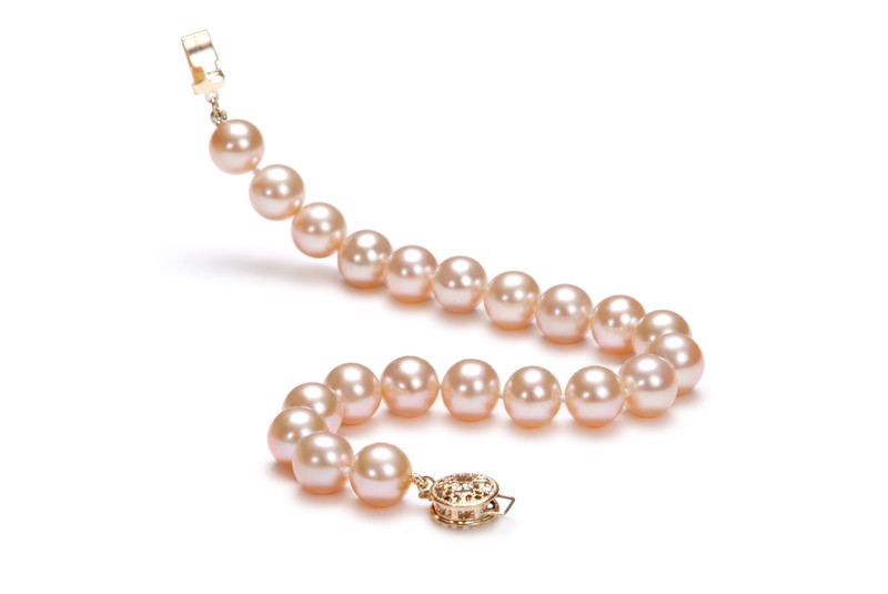 8-8.5mm AAA Quality Freshwater Cultured Pearl Bracelet in Pink - #3