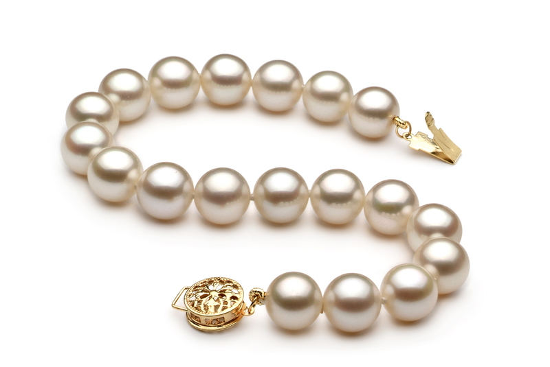 8-8.5mm AAAA Quality Freshwater Cultured Pearl Bracelet in White - #2