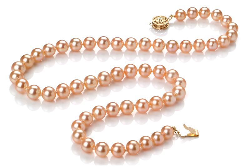 6-7mm AAA Quality Freshwater Cultured Pearl Necklace in Pink - #2