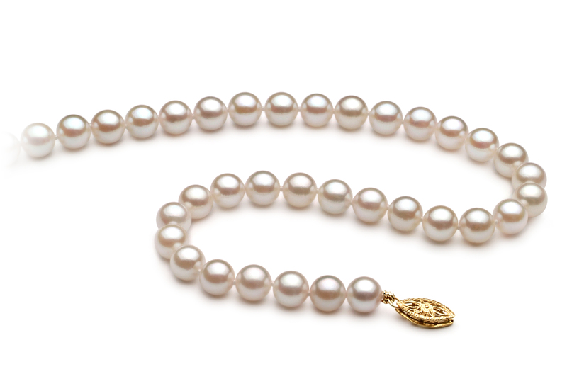 6-7mm A+ Quality Chinese Akoya Cultured Pearl Necklace in White - #2