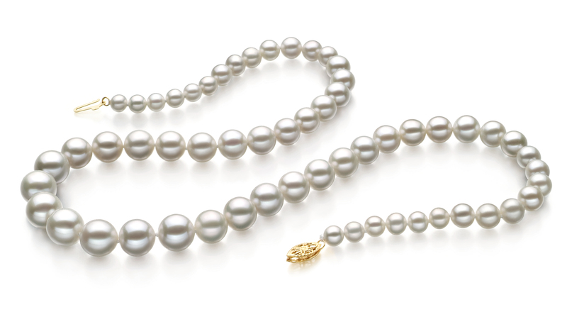 5-10mm AAA Quality Freshwater Cultured Pearl Necklace in White - #2