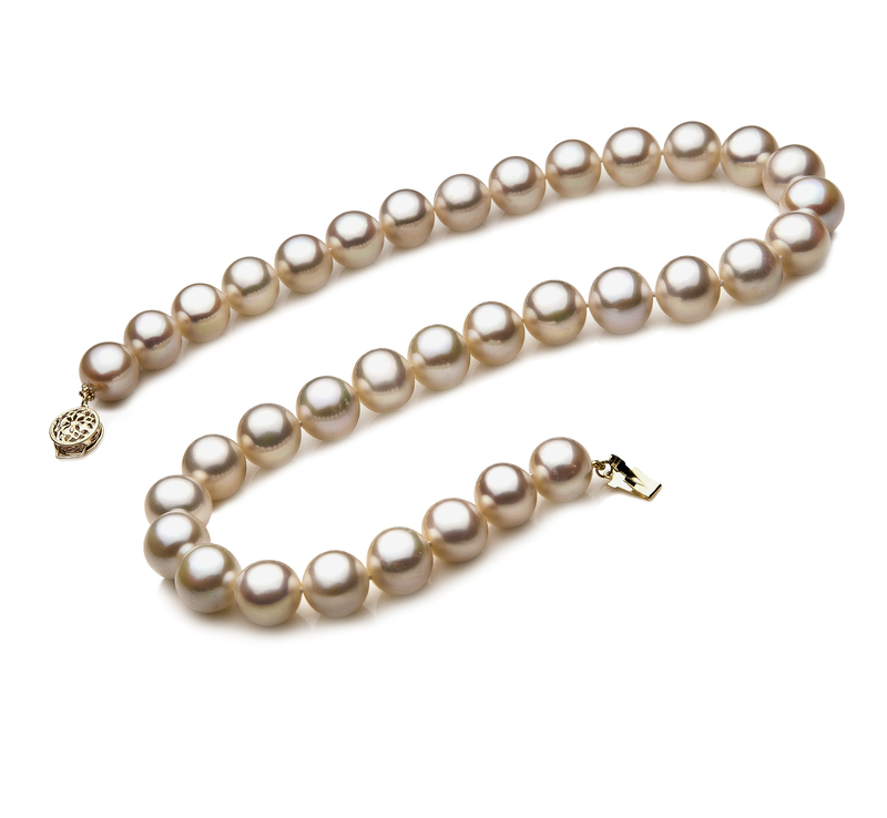 10.5-11.5mm AAA Quality Freshwater Cultured Pearl Necklace in White - #2
