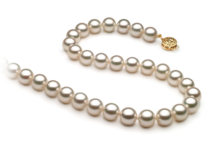 8.5-9mm AAA Quality Japanese Akoya Cultured Pearl Necklace in White - #3