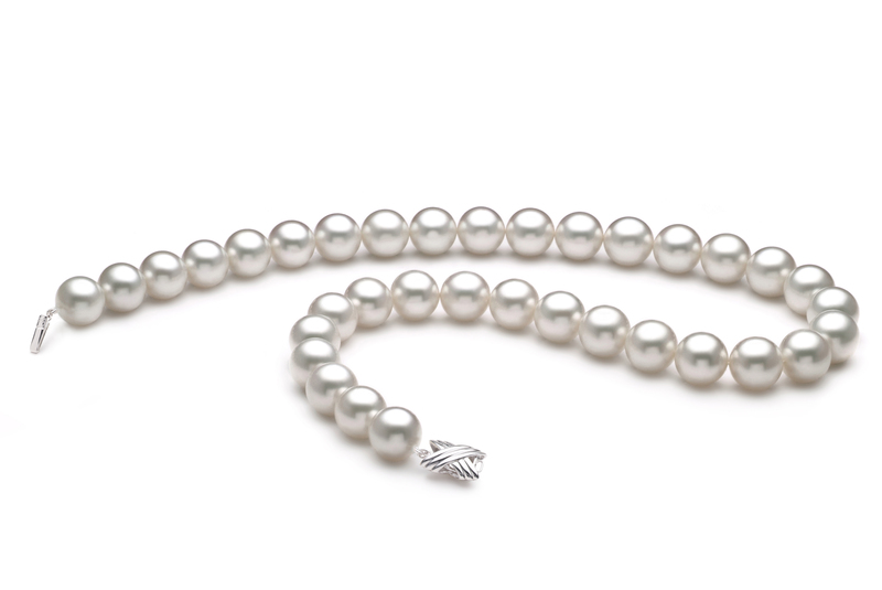 12-13mm AAA Quality South Sea Cultured Pearl Necklace in White - #2