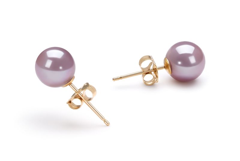 6-6.5mm AAAA Quality Freshwater Cultured Pearl Set in Lavender - #4