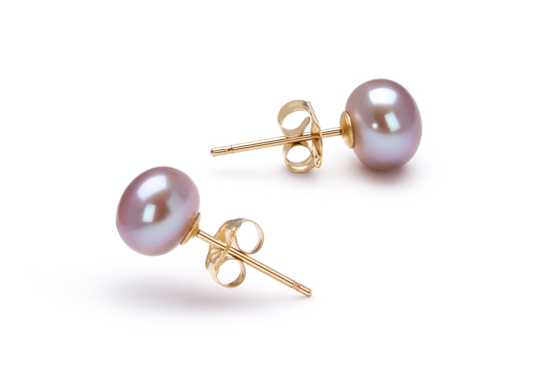 6-6.5mm AAA Quality Freshwater Cultured Pearl Set in Lavender - #4