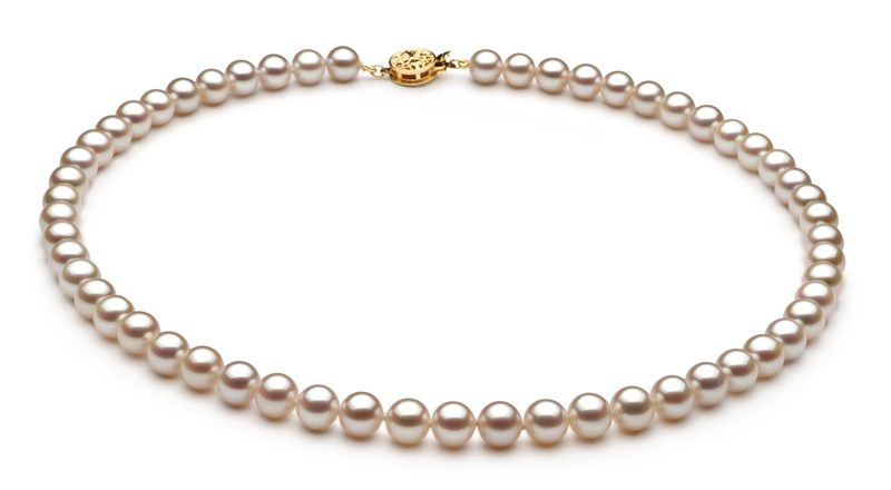 6-7mm AAAA Quality Freshwater Cultured Pearl Set in White - #2